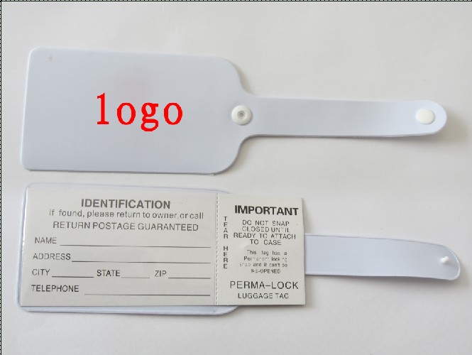 Plastic lock luggage tag,SGS015,SG Sourcing INC