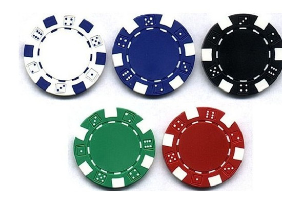 Poker chip with simple style