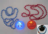 Led light up Mardi Gras beads/ Necklace